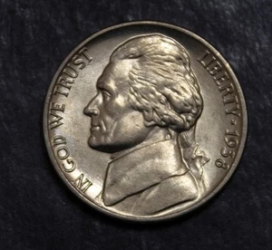 1938 Jefferson Nickel Choice BU      Lot F 969 - Picture 1 of 2