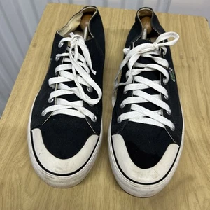 Lacoste Shoes Men's Size 13 Black White Low Top Lace Up Casual Sneakers - Picture 1 of 11