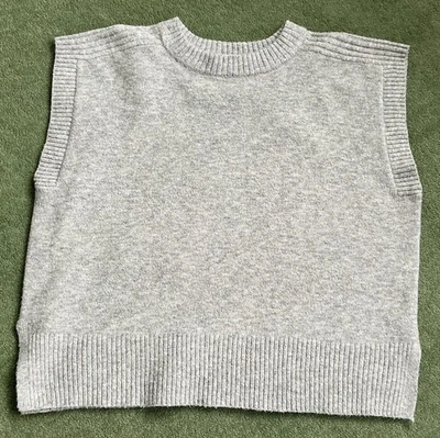 Finery Ava Wool Mix Knit Vest Relaxed Fit Tank Jumper Grey Fast And Free P&P - Image 1 of 4