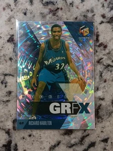 RICHARD HAMILTON RIP 1999-00 Upper Deck HoloGrFX #72 RC Rookie GRFX Wizards - Foto 1 di 2