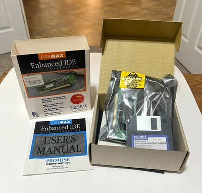 Promise EIDE Max Enhanced IDE Disk Controller 16-Bit w/ box -sealed - Image 1 of 4