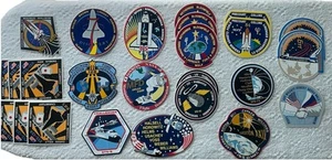 NASA STICKER PATCH LOT of 25 vtg Mission! Space Shuttle Columbia Discovery lab - Picture 1 of 5