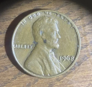 1968 No Mint Mark Error U.S. Penny “L” In Liberty and On Top Rim Of Coin - Picture 1 of 6