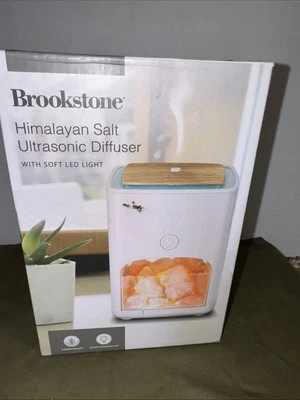Brookstone Himalayan Salt Ultrasonic Diffuser Soft LED Light - Open Box Preowned - Image 1 of 4