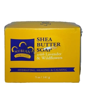 Nubian Heritage Shea Butter Bar Soap w/ Lavender & Wildflowers 5 oz (141g) - Picture 1 of 6