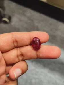 10,48 Cts ¡UN MAGNÍFICO CABUJÓN DE RUBELITA 100 % NATURAL! - Imagen 1 de 5