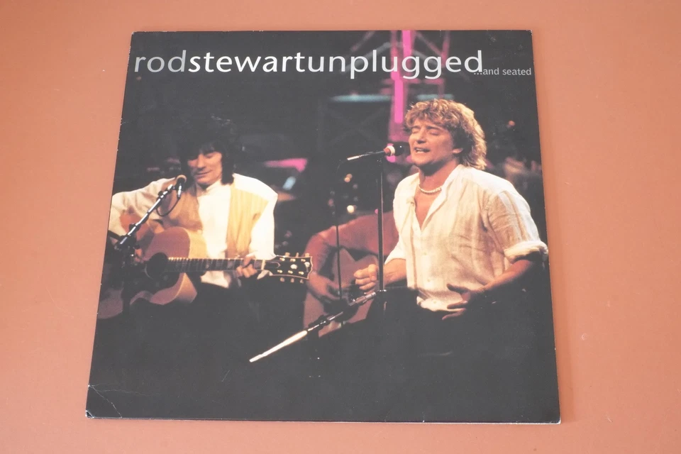 Rod Stewart Unplugged Ronnie Wood Vinyl 1st Press Warner Brothers 1993 EU RARE - Image 1 of 4
