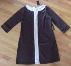 NUEVO CON ETIQUETAS BCBG MAXAZARIA Mujer Túnica Marrón Talla M L XL Venta al por menor $210 75% ¡DE DESCUENTO!¡! - Imagen 1 de 3