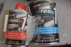 Finish 1 Clear Coat FC740 and FH742 1 Quart KIT - Picture 1 of 1