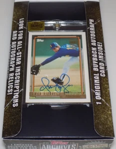 Tarjeta automática Omar Vizquel 2016 Topps Archives Signature Series #101 serie #1/1 - Imagen 1 de 4