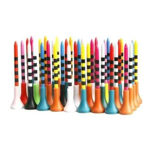 50pcs Durable Plastic Golf Tees with Mixed Color, 3-1/4"L - Picture 1 of 4