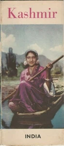 INDIA old Rare Brochure KASHMIR Map rout, Places, Hotels & Transportation 1958 - Picture 1 of 5