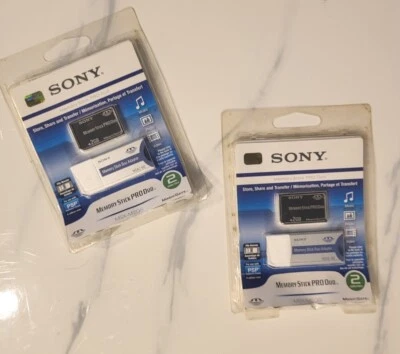 2 BRAND NEW UNOPENED SONY 2GB Memory Stick PRO Card - MSX-2GS - Image 1 of 4