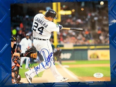 MIGUEL CABRERA Autographed PSA Authenticated Signed 8x10 Photo Picture BEAUTY - Image 1 of 3