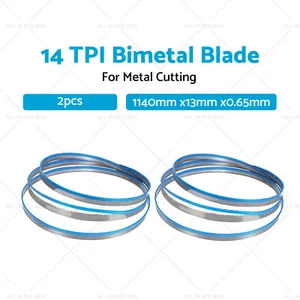 1140mm x13mm x 14 TPI FOR METAL CUTTING BI METAL BIMETAL BAND SAW BANDSAW BLADE - Picture 1 of 8
