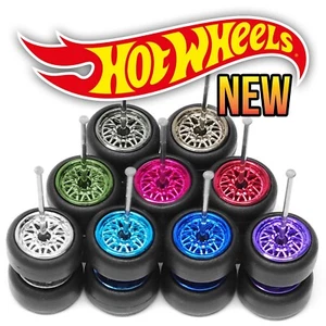 Scala 1/64 BBS LM v9 20 RAZZE Real Rider Ruote Cerchi Set Pneumatici per Hot - Foto 1 di 11