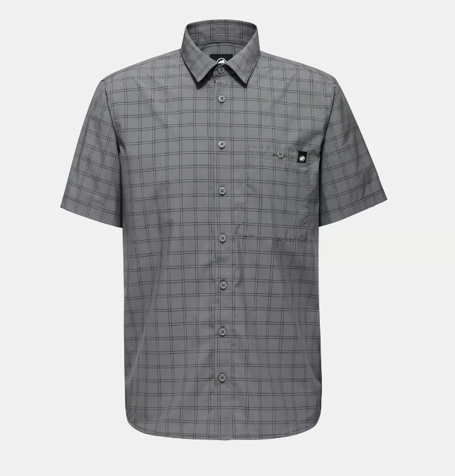 Mammut Lenni Shirt Men  leichtes Wanderhemd für Herren  Reisehemd  steel - black - Bild 1 von 1