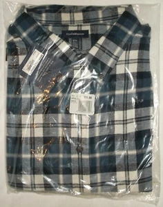 CAMICIA UOMO CROFT & BARROW XXL BLU PLAID TESSUTO MANICA LUNGA NUOVA IN CONFEZIONE - Foto 1 di 7