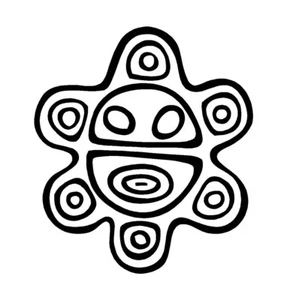 Calcomanía blanca Sol Taino camión parachoques ventana vinilo pegatina ENVÍO GRATUITO - Imagen 1 de 1