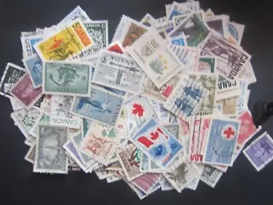 100 Different Used Canada Stamps 4 t0 6 cent issues Fine To Very Fine No Damage - Picture 1 of 2