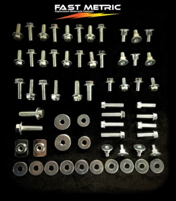 KIT DE PERNOS DE CARROCERÍA DE PLÁSTICO COMPLETO 78 PIEZAS YAMAHA YZ250F YZ450F YZ426F YZ400F Foto 1 de 2