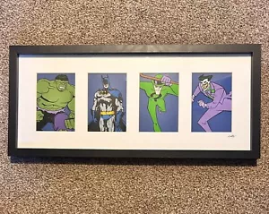 Batman Hulk Joker Signed&Framed Animation Warner Bros DC Cel Comics Hand Painted - Picture 1 of 3