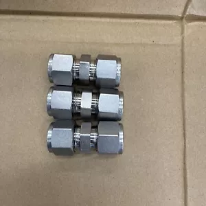 Swagelok SS-810-6 Tubing Union Fitting 1/2” OD Stainless Steel Qty3 - Picture 1 of 1
