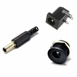 5.5x2.1mm DC Power Plugs Jack Square/Round Sockets Connector,CCTV LED Arduino Pi - Picture 1 of 4