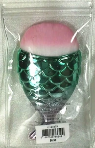 BATH & BODY WORKS GREEN PINK MERMAID TAIL MAKEUP COSMETIC BRUSH APPLICATOR BLUSH - Picture 1 of 1