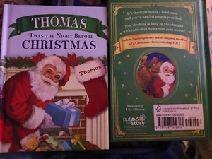 THOMAS 'Twas The Night Before Christmas Story Book Personalized Name - Picture 1 of 1