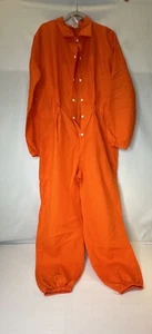 "Mono de prisionero naranja prisión escapado preso carcelero disfraz de Halloween talla 40""" - Imagen 1 de 6