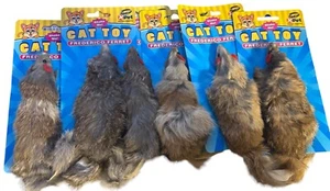 X's 6 Vo-Toys Real Fur Original Federico Ferret Jumbo Cat Toy Furry Xpet Kicker - Picture 1 of 1