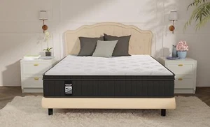 10-14inch Twin Mattress Memory Foam & Individually Pocket Innerspring Mattress - Picture 1 of 7