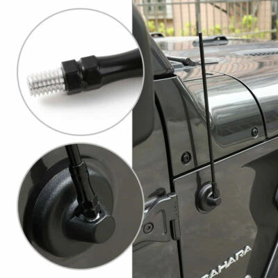 13'' Radio Antenna FM/AM Reception Mast for 2007-22 Jeep Wrangler JK JKU JL JLU Foto 1 de 4