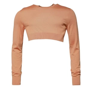 DOLCE & GABBANA Sweater Beige Wool Crewneck Pullover Cropped IT48/US38/M 1200usd - Picture 1 of 7