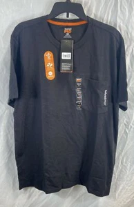 NWT Timberland Pro Mens Jet Black Original Fit Classic Pullover T-Shirt Size XL - Picture 1 of 6