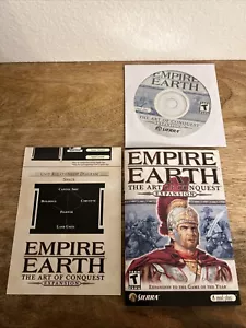 Empire Earth The Art Of Conquest Expansion Video Game Pc Cd-ROM W/Manual - Picture 1 of 23