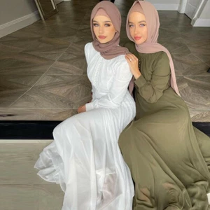 Ramadan Dubai Abaya Muslim Women Long Sleeve Maxi Dress Kaftan Robe Arab Robe - Bild 1 von 53