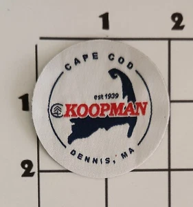 Koopman Cape Cod Patch Dennis Massachusetts Woven Sew On Round - Picture 1 of 1