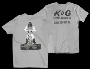 K & G Speed Assoc Havertown, PA JUNGLE JIM graues Herren-T-Shirt PLUS KOSTENLOSER 6"-AUFKLEBER - Bild 1 von 6