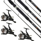 Carp Fishing Setup 3 X 12Ft 3Pc Rods And 2Bb Size 40 Reels With Pre Spooled Line