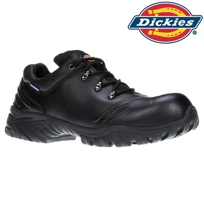 Dickies Safety Shoes Urban Shoe Black Leather Composite Toe FC9511 UK 7 - 11.5