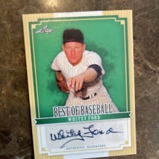 2012 Leaf Best of Baseball Whitey Ford Autograph Card #BA-WF1 Yankees