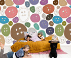 3D Color Buttons Zhua3951 Wallpaper Wall Murals Removable Self-Adhesive Zoe