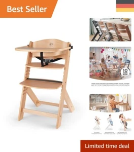 Ergonomischer 3-in-1 Hochstuhl für Babys und Kleinkinder - Buchenholzdesign - Bild 1 von 11
