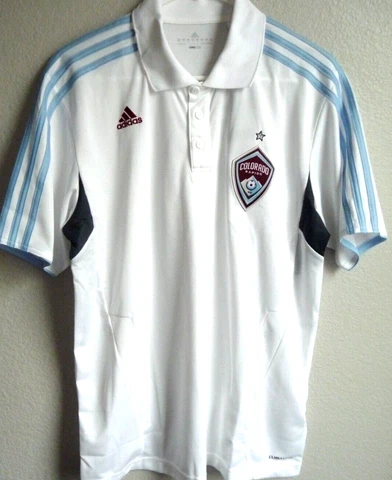Men's Adidas Colorado Rapids Soccer Polo Shirt M NWT Cover
