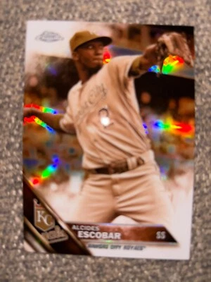 2016 Topps Chrome Alcides Escobar Sepia Refractor #117 Card - Image 1 of 2