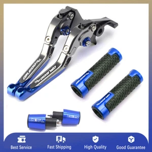 For HONDA CBR600RR 2007-2019 Motorcycle Handle Grips Cap Brake Clutch Levers - Bild 1 von 6