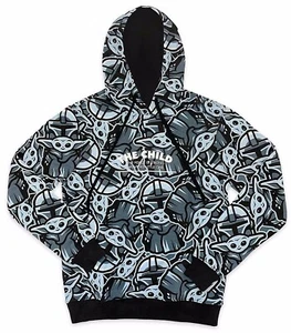 NWT Disney Star Wars The Mandalorian Child Pullover Hoodie ADULT EXTRA LARGE XL - Picture 1 of 6