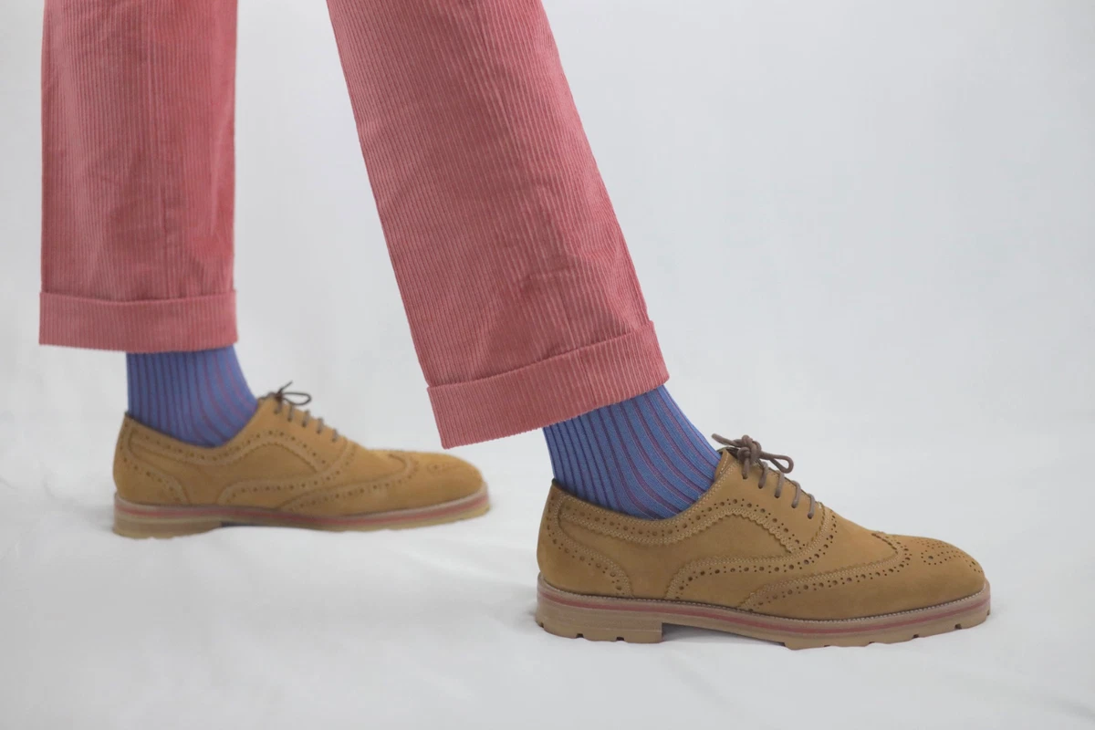 Calcetines Algodon Cortos Pack 2 Pares Calcetines Largos Hombre - 100% Algodón - Elegantes Para Traje Calcetines Algodón 100